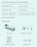 Plastic Bags Sealer Food Packaging Bag Sealing Machine Mini Sealer Portable Heat Bag Sealer Rechargeable Food Bag Thermal Sealer