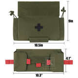 KRYDEX Tactical Roll Up First AID Trauma Pouch Medical EMT IFAK Pouch Dangler Drop Dump Pouch For Vest Chest Rig Accessories