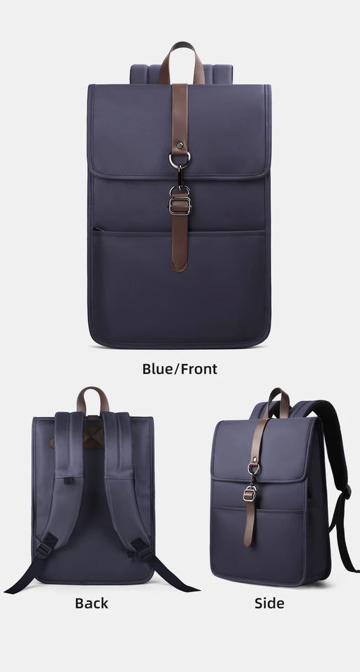 HK Men's Fashion 15.6" Laptop Backpack Waterproof Work Backpacks Teenage Student Charging Travel Shoulder Bag Women's Backpack
