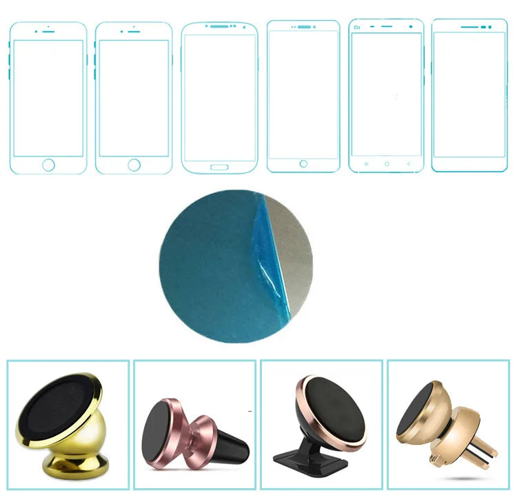100pcs 10mm 15mm 20mm 25mm 30mm 35mm 40mm Metal Plate disk iron sheet for Magnet Mobile Phone Holder Car Phone Stand holders
