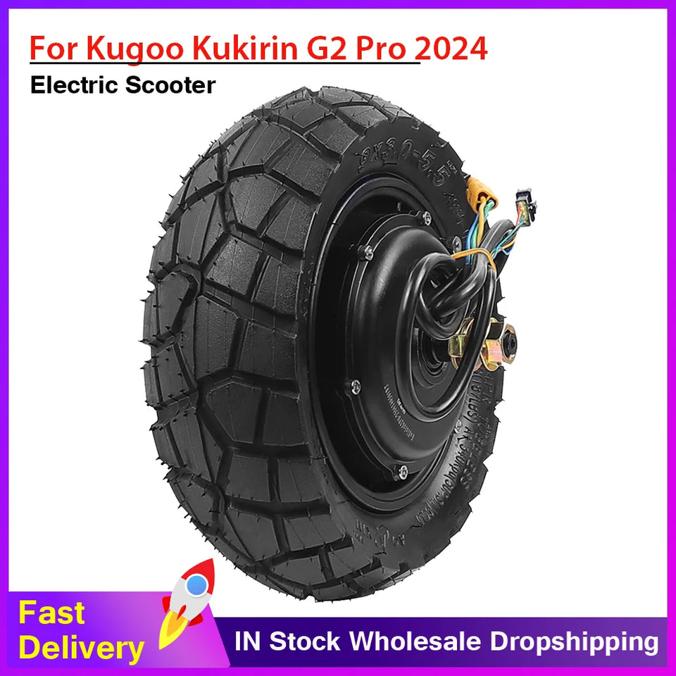 Engine Motor Assembly 48V 600W For Kugoo Kirin Kukirin G2 Pro 2024 Electric Scooter Rear Motor With Aoxin 9×3.0-5.5 Vacuum Tire