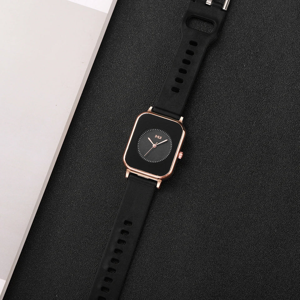 Fashion Rectangle Women Watches Casual Silicone Band Sports Watch Reloj Mujer Girls Clock Gift