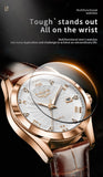 LIGE New Luxury Watch for Men Military Leather Man Wristwatch Quartz Clock Waterproof Luminous Date Week Men's Watches Reloj+box