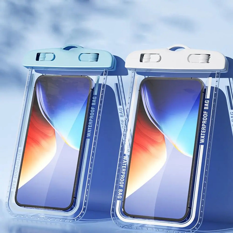 New IPX8 Waterproof Phone Pouch Transparent Touchable Floating Phone Waterproof Bag for Beach Underwater Photography Phone Cover