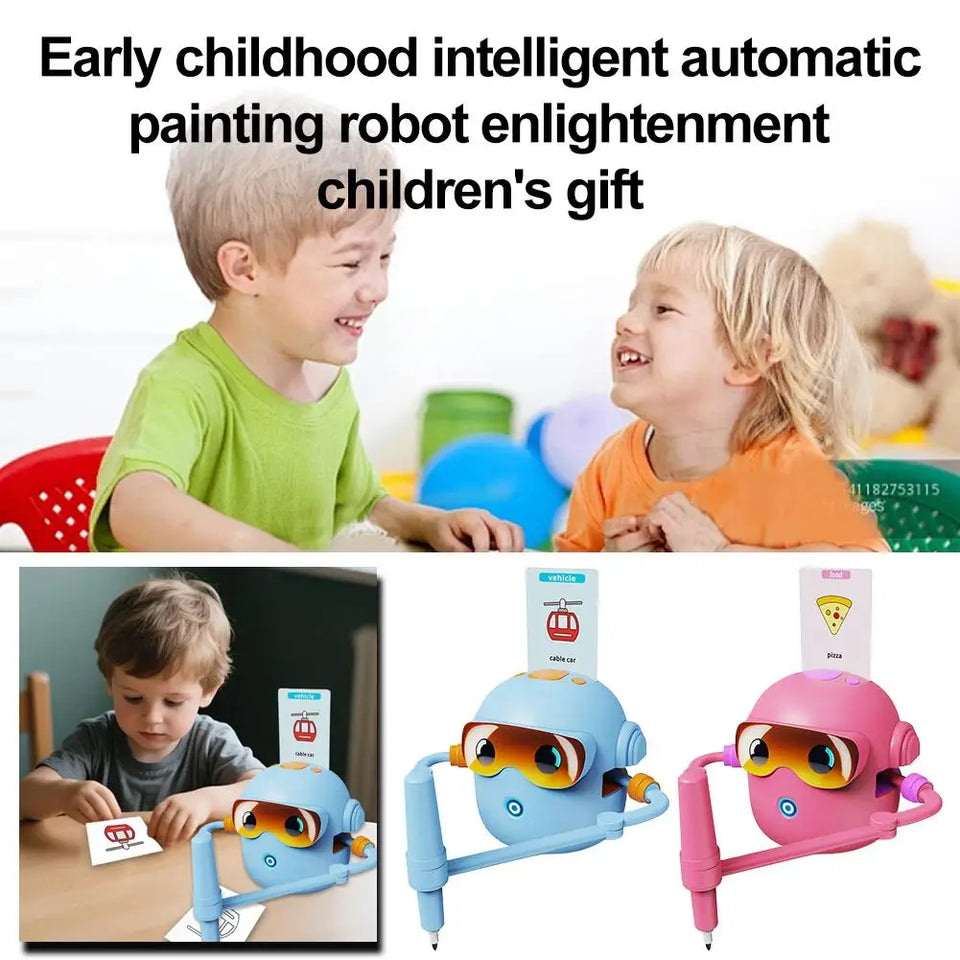 Voicebots Drawing Robot For Kids Voice Interactive Educational Drawing Machine Magic Painting Robot Gift For Boys Girls