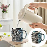 Coffee Mug Cool Beverage Mug Funny Stein Drinkware Portable Home Aesthetic Decoration for Household Kitchen Living Room