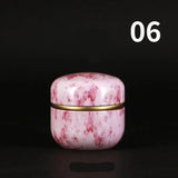 New Portable Retro Metal Tea Can Chinese Candy Coffee Bean Tea Bag Sealed Moisture-proof Container Personalized Storage Supplies