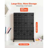 SucceBuy 1/2Sets Pegboard Display Stand 17x13in Tabletop Steel Peg Board Panel with 15 Hooks for Grocery Retail Jewelry Store