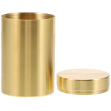 1Pcs Brass Tea Canister Waterproof Sealed Container for Storing Cereals Coffee Beans Dried Fruits Home Kitchen Storage Bottle