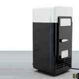 Mini USB Fridge Portable Cooler Beverage Drink Cans Cooler / Warmer Refrigerator for Car Laptop PC Computer Black Red Color 2024