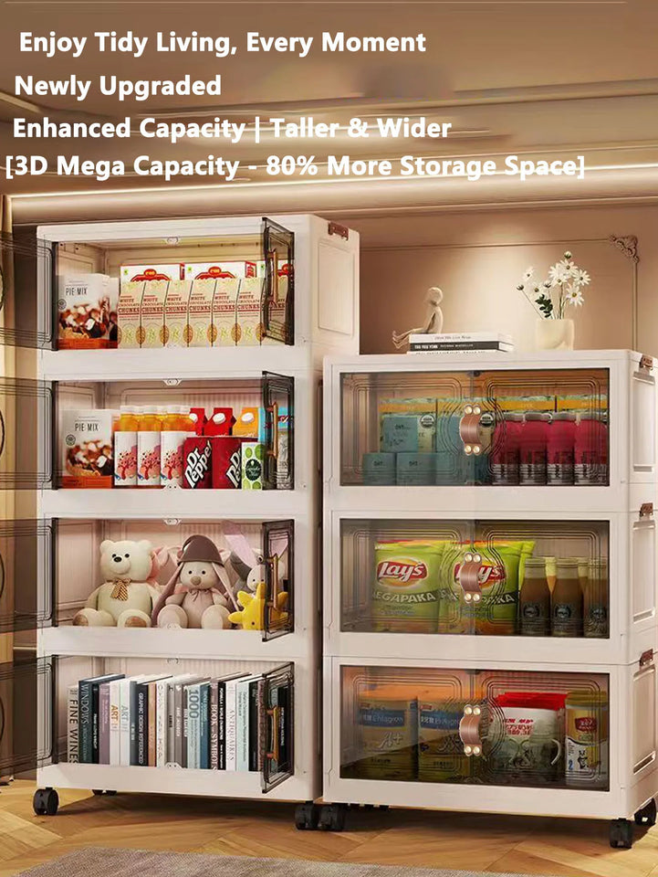 Multilayer Storage Closet Organizer for Multi-scene Use Home Organization Solution for Closets Pantry Or Garage