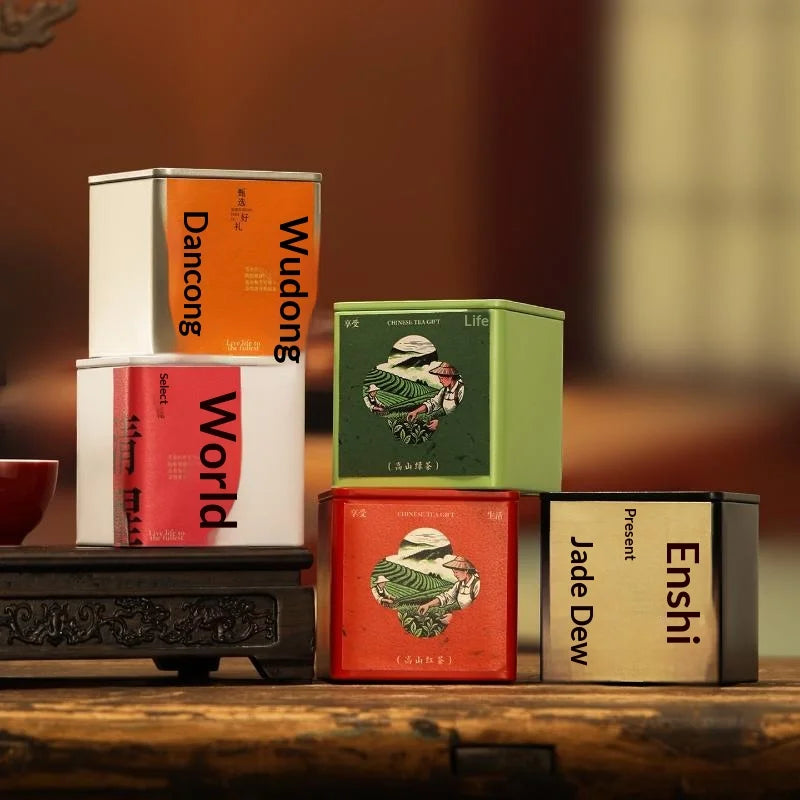 Coffee Bean Tea Leaf Sugar Storage Jar Empty Tea Tinplate Container Condiment,Coffee Bean Pot Containers Desktop Tea Bag Tin