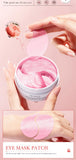 60pcs BIOAQUA Rose Hyaluronic Acid Eye Mask Anti Dark Circles Eye Bags Moisturizing Firming Eye Patches Skin Care Products