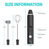 Portable Mini Milk Frothers Wireless Handheld Blender With USB Electric Coffee Maker Whisk Mixer For Cappuccino Milk Foamer