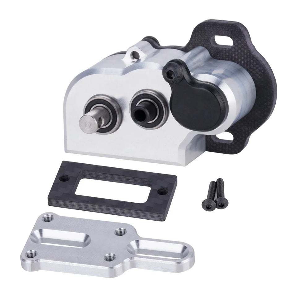 48Pitch Ultralight Portal Transmission Tiny Gearbox with Slipper Pad for 1/10 LCG Chassis Cheater Rigs Capra SCX10 III AR45 Axle