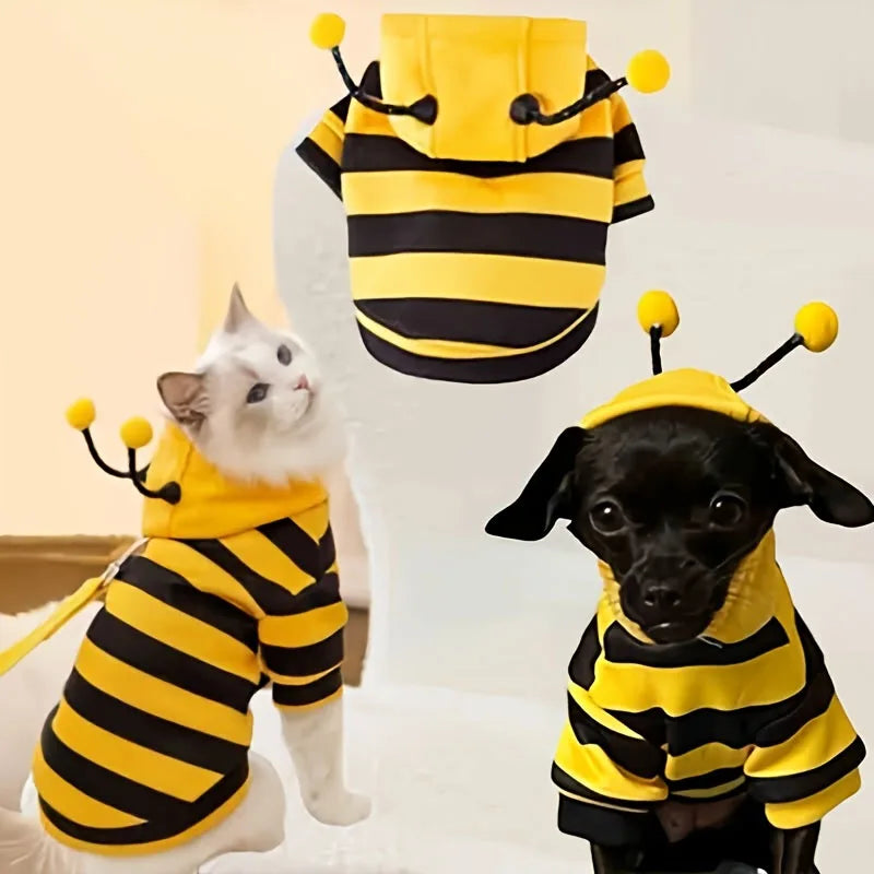 Dog Red Christmas Elk Costumes Winter Pets Hoodie Warm Sweatshirts with Pockets for Small Medium Dogs Puppy Cats Party Clothes