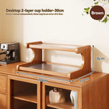 Bamboo Desktop Storage Rack Cup Dish Stationery Holder Books Shelf Bookcases Multi-layer Desk Organizer Office Home Supplies
