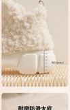 Thickened Plush Fur Warmth Household Snow Boots Cotton Women Slippers Home Boots Simple Solid Color Winter Fluffy Platform Shoes