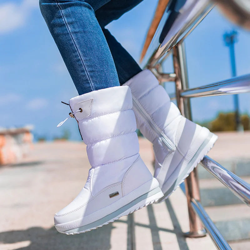 Women Snow Boots Platform Winter Boots Thick Plush Waterproof Non-slip Boots Fashion Women Winter Shoes Warm Fur Botas mujer