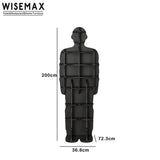 Furniture Modern Living Room Furniture Storage Wooden Black Corner Decoration Standing Bookshelf Human Modeling