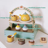 Tea Set Toy Set Play pretend with tea and sweets, Kids have a blast hosting playdate tea parties!