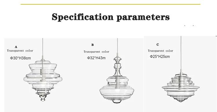 La Scala pendant lamp Modern Simple revolving glass light fixture Bar Dining Room Lamp Art Lighting Coffee bedroom bedside light