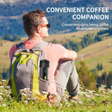 60ml portable electric wireless heating coffee machine suitable for coffee capsule/powder car travel and family camping travel