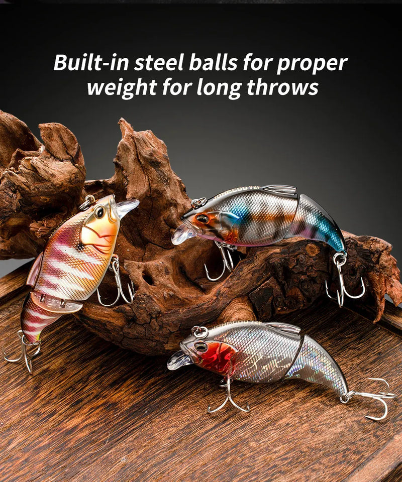 Fishing Lure Vatalion 7cm 10.5g Sinking Floating Crankbait Artificial HardBait Jointed VIB Vibration Wobblers Trout Bass Fishing