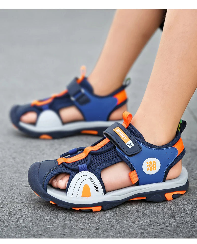 Children Breathable Sport Summer Sandals for Boys Casual Beach Shoe Comfortable Soft Sole Kids Fashion Non-slip Sandalias
