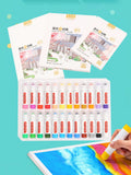 12/18/24 Colors Solid Quick-drying Gouache Stick Set for Children and Students To Draw Water-soluble Colorful Watercolor Pens