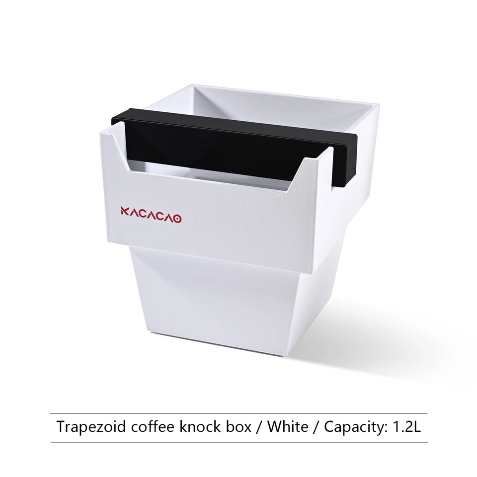 KACACAO Coffee Knock Box Espresso Grounds Container Dump Bin Bucket Anti Slip Powder Beveled Residue Barista Accessories Tools