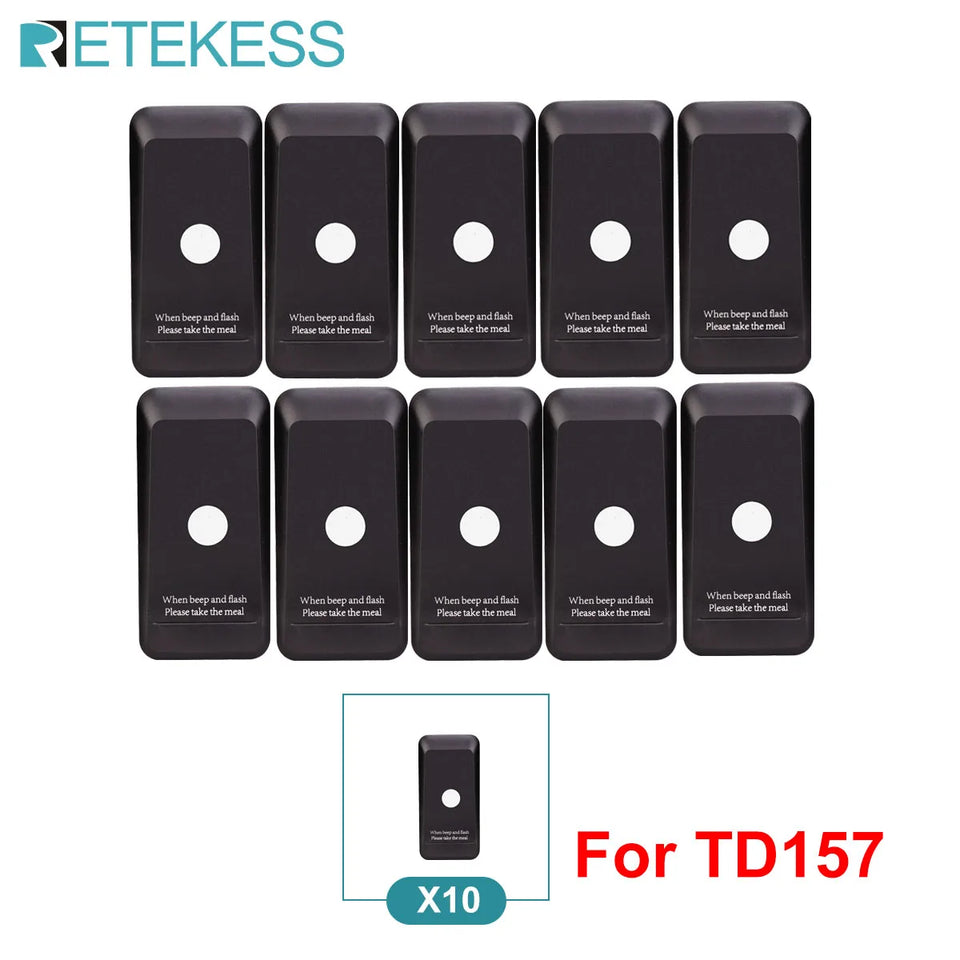 RETEKESS TD157 Restaurant Pager System Pagers 984ft Long Range Beepers for Food Truck Bars  Food Court No Vibration Mode