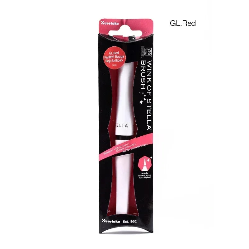 1PC ZIG Kuretake Wink of Stella Bling Brush Pen Multicolor Shiny Watercolor Flashing Powder Soft Glitter Pens MS-56 Marker