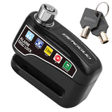 Bicycle Alarm Disc Brake Electric Lock Anti Theft Motorcycle Alarm Brake Rotor Padlock Waterproof Motorcycle Bike Accessories