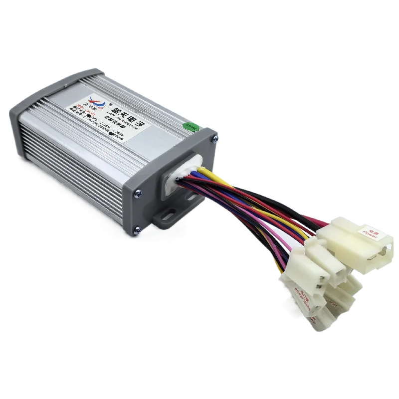 12V 24V 36V 48V 250W 350W 500W 800W 1000W Brushed speed regulating motor controller with throttle knob for electric bicycles