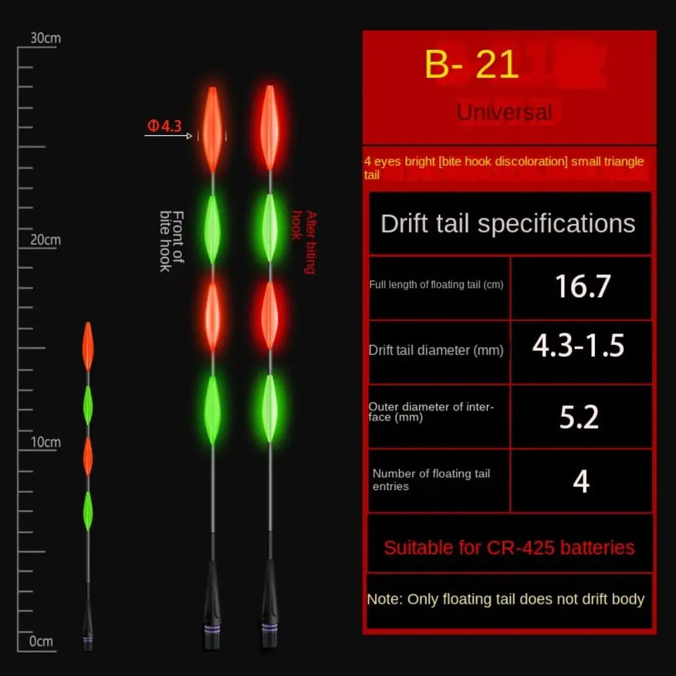 1Pcs Ultra Sensitive Electronic Float tail Electronic Floats Buoy Smart Float Top Gravity induction electronic tail drift