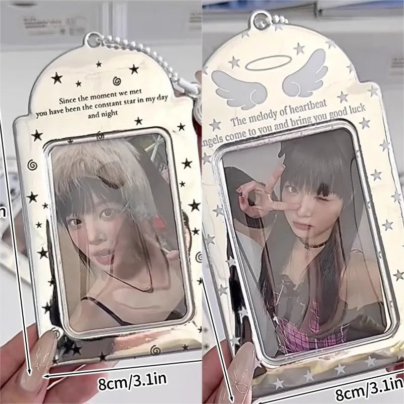 Idol Photocard Holder Photo Album pc holder kpop Protector Sleeves Keychain for Bag Poka Supplies Photo Decoration Cardholder