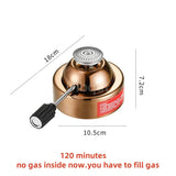 Butane Mini Burner Portable Gas Burner Inflatable Coffee Brewing Stove with Gas Valve Pipe Butane for Trekking Hiking and Picnic
