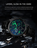CHENXI Watches Luxury Men Waterproof Star Luminous Watch For Man High Quality Quartz Chronograph Leather Wristwatches Clock Male