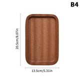 Wooden Tray Whole Piece Walnut No Splicing Wooden Serving Board Natural Cut Wooden Serving Trays Coffee Tea Trays New Tableware