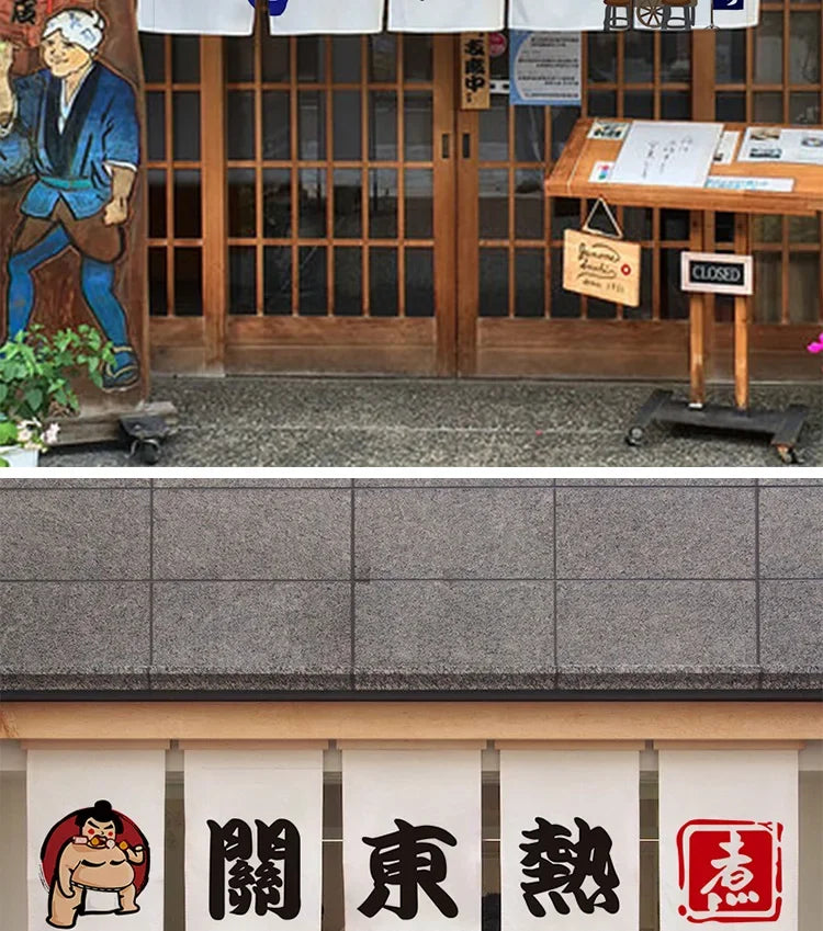 Japanese Door Curtain Japanese Food Restaurant Sushi Restaurant Izakaya Decoration Curtain Bar Partition Curtain Noren