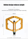 TANKE MTB Pedals Lightweight Aluminum Alloy Non-slip Bicycle Pedal (10 Non-Slip Pins/Side)with Grease&Bearing Bike pedal TP-50