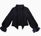 Original Dark Goth Prince Clothing Set New Spring Summer Women's Cool Black Shirt Irregular Vest Shorts 3 Piece Suit Outfits