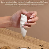 Wireless Electric Milk Frother Battery-Powered Handheld Foamer Coffee Cream Soup Peanut Butter Egg Whisking Baking Accessories
