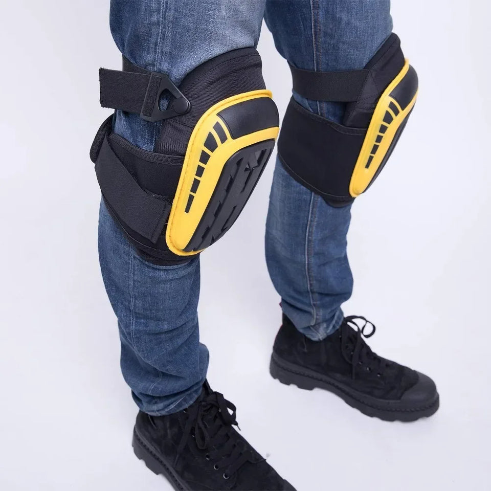 Gel Knee Pads For Work & Gardening – Heavy Duty Professional Knee Pad with EVA Foam&GEL Cushion For Construction, Concrete