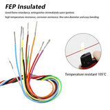 10 Colors UL10064 Ultra Fine Micro Wires FEP Insulation 26 28 30 32 34 36 40 AWG DIY High Conductivity Copper Cable for Solder