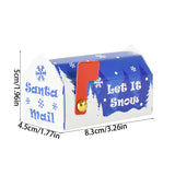 6/24pcs Christmas Mailbox Shape Candy Gift Box Kids Xmas Cookie Snack Packing Box Bag 2024 Navidad Noel Home Decor 2025 New Year