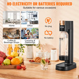 SucceBuy Sparkling Water Maker, Soda Maker Machine for Home Carbonating, Seltzer Water Starter Kit with BPA free 1L PET Bottle