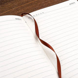 A5 Notebook Student Planning Efficiency Book Business Office Work Conference Notepad 360 Pages 100GSM Font Leather Cover