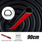 SEAMETAL Car Fuel Cap Seal Strip Waterproof Dust-Protection Gas Cap Rubber Sealing Gap Filler Self Adhesive Weather Stripping